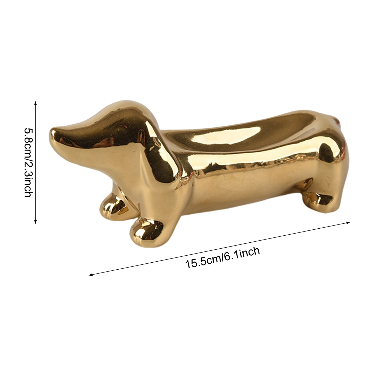 Luxury Dachshund Jewelry Tray