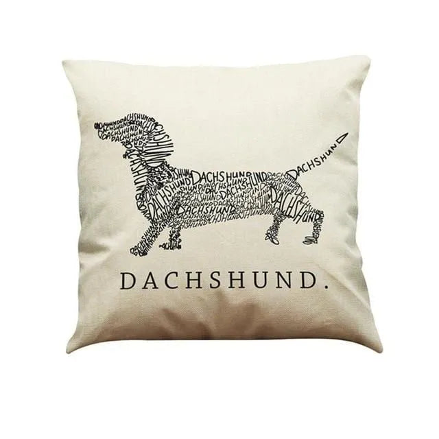 Bonjour Dachshund Pillow Case Dachshund The Doxie World