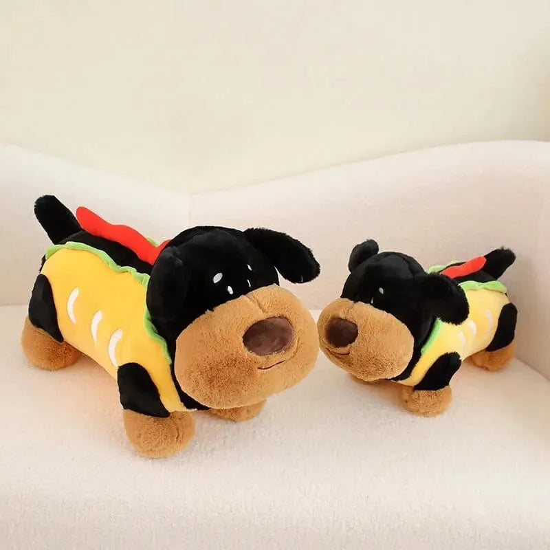 Dachshund Hot Dog Plush Toy The Doxie World