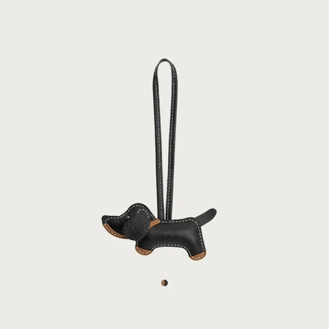 Dachshund Leather Pendant Black The Doxie World