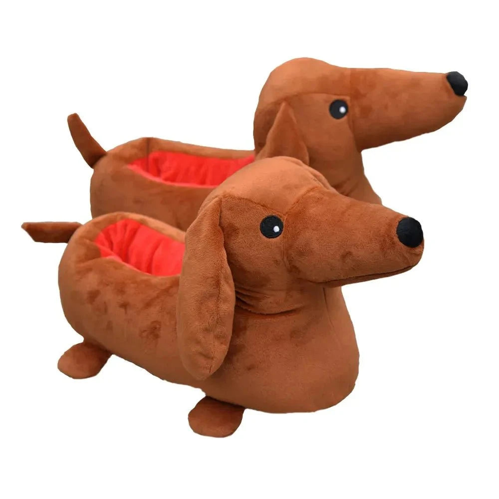 Dachshund Plush Slippers The Doxie World