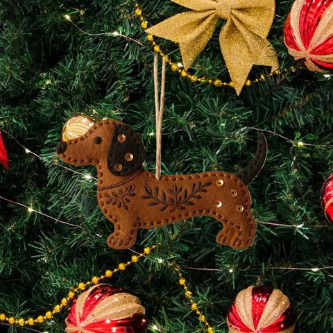 Felt Dachshund Tree Ornament The Doxie World