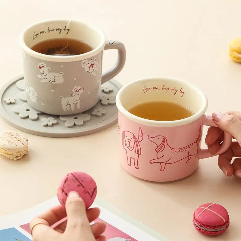 Cute Mug Design Water Cup With Handle Household The Doxie World