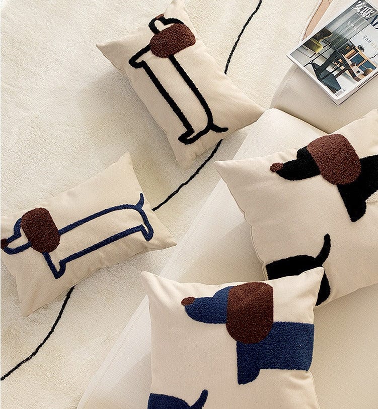 Luxury Embroidered Dachshund Pillow Cases The Doxie World