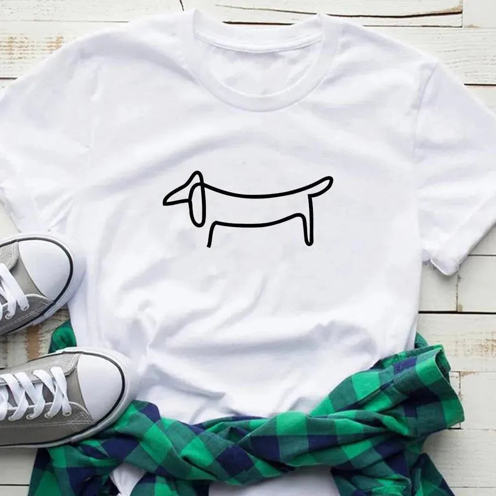 Picasso Dachshund T-Shirt The Doxie World