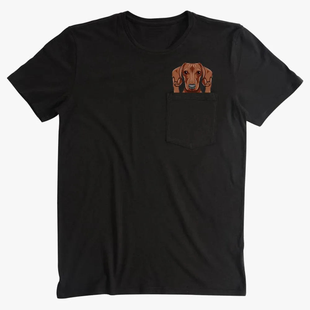 Rock On Dachshund T-Shirt The Doxie World