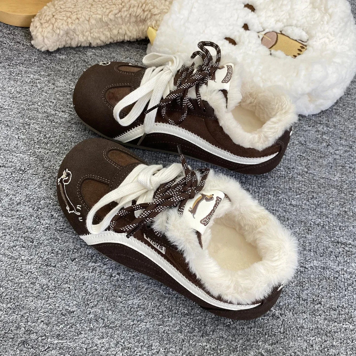 Dachshund Plush Sneakers