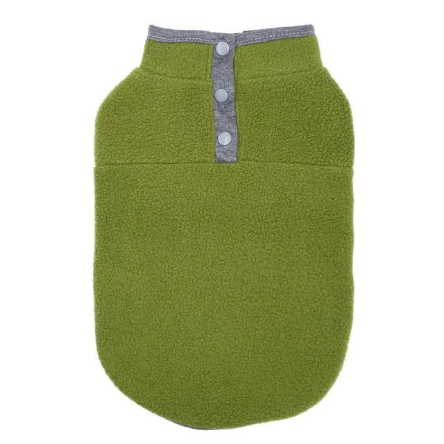 2-Color Fleece Dachshund Sweater Green / XS The Doxie World
