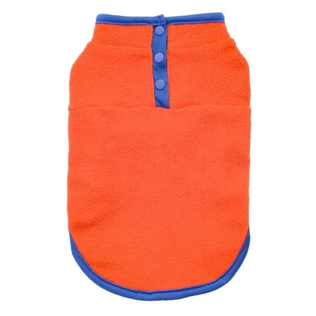 2-Color Fleece Dachshund Sweater Orange / XS The Doxie World