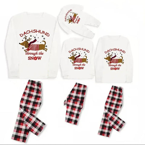 Dachshund Family Christmas Pajamas
