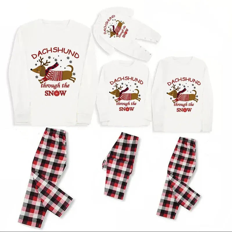 Dachshund Family Christmas Pajamas