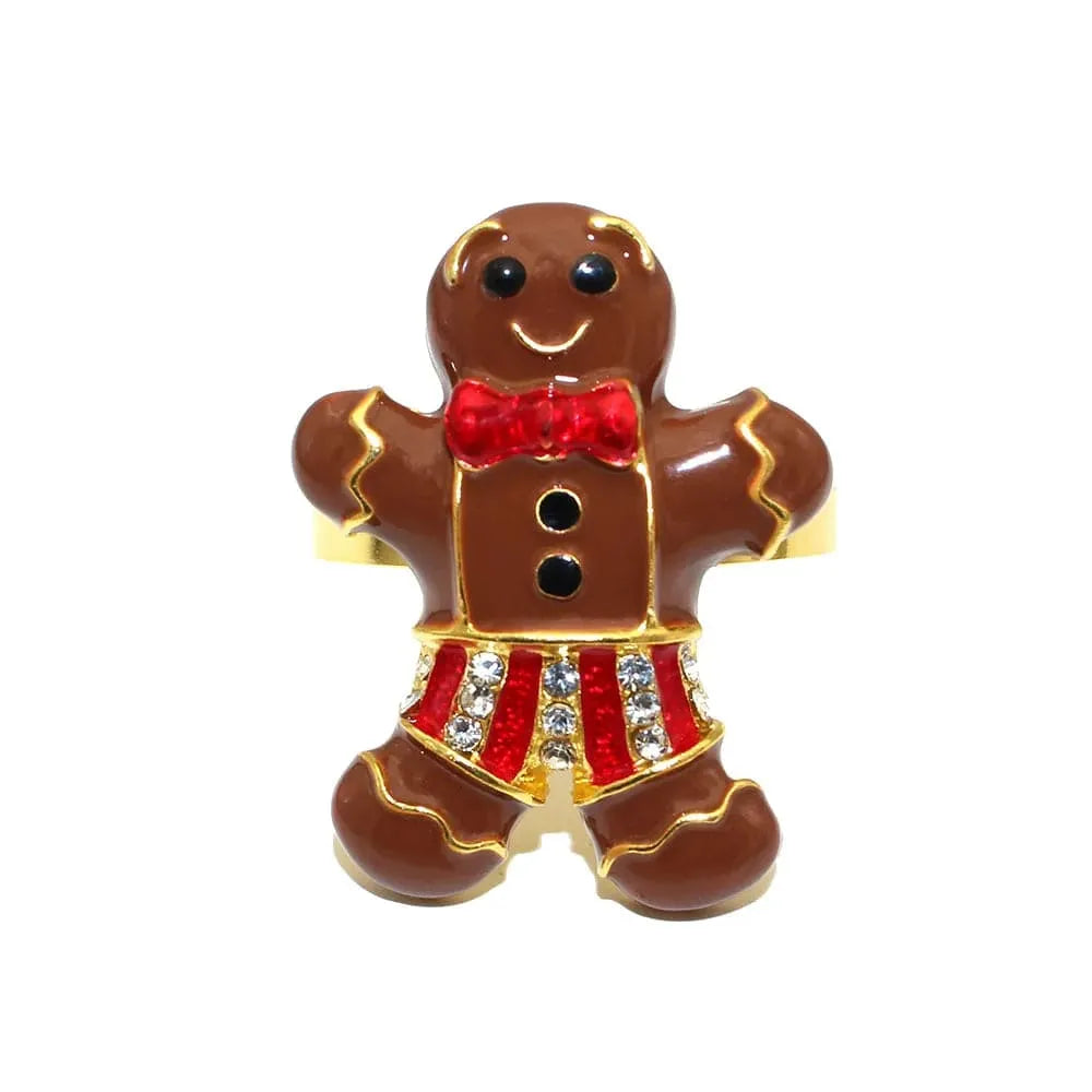 6-pc Set Dachshund Napkin Rings Dark Cookie The Doxie World