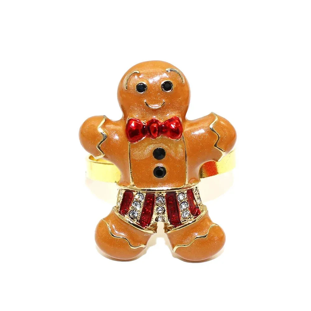 6-pc Set Dachshund Napkin Rings Light Cookie The Doxie World