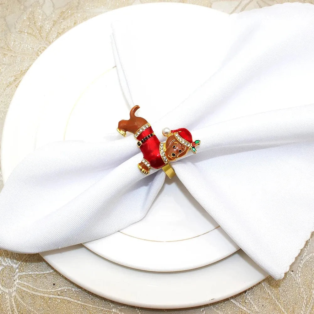 6-pc Set Dachshund Napkin Rings The Doxie World