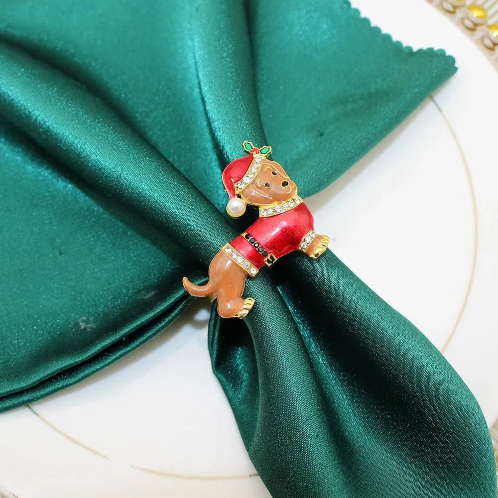 6-pc Set Dachshund Napkin Rings The Doxie World