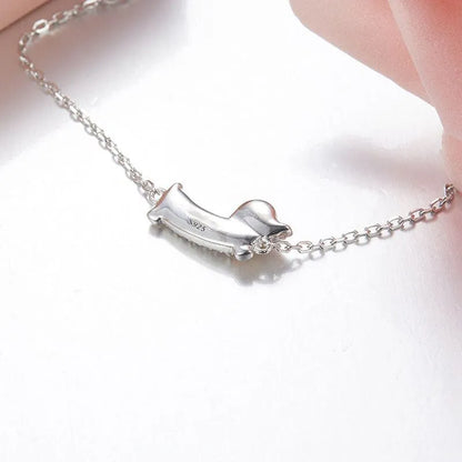 925 Sterling Silver Dachshund Bracelet The Doxie World