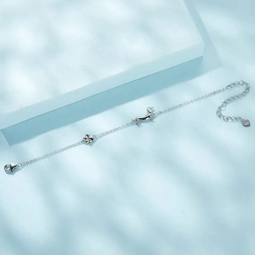 925 Sterling Silver Dachshund Charm Bracelet The Doxie World