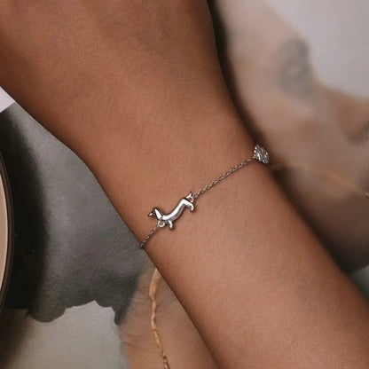 925Sterling Silver Dachshund Charm Bracelet The Doxie World