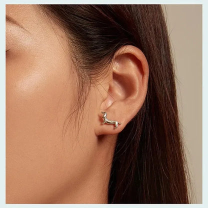 925 Sterling Silver Dachshund Earrings And Ring Set The Doxie World