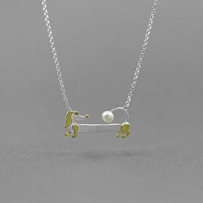 925 Sterling Silver Dachshund Necklace The Doxie World