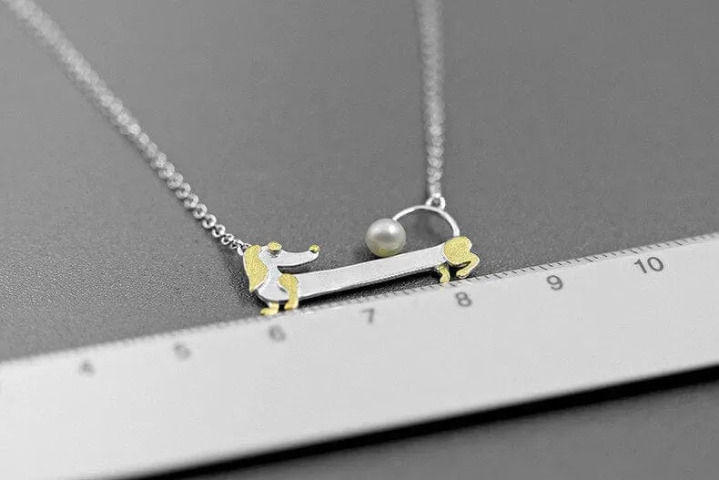 925 Sterling Silver Dachshund Necklace The Doxie World