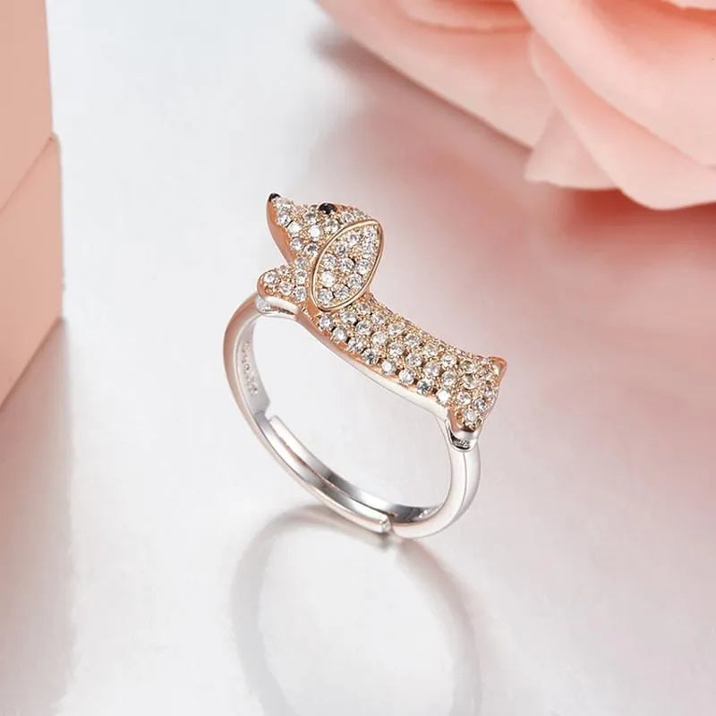 925 Sterling Silver Dachshund Ring The Doxie World