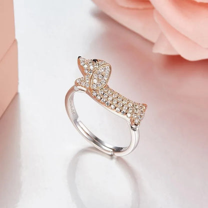 925 Sterling Silver Dachshund Ring The Doxie World