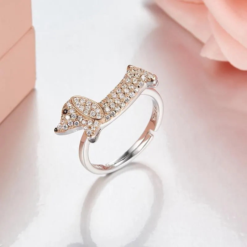 925 Sterling Silver Dachshund Ring The Doxie World