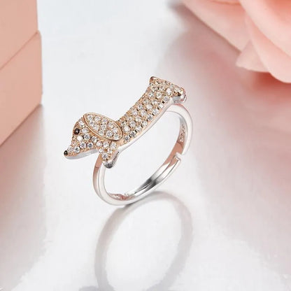 925 Sterling Silver Dachshund Ring The Doxie World