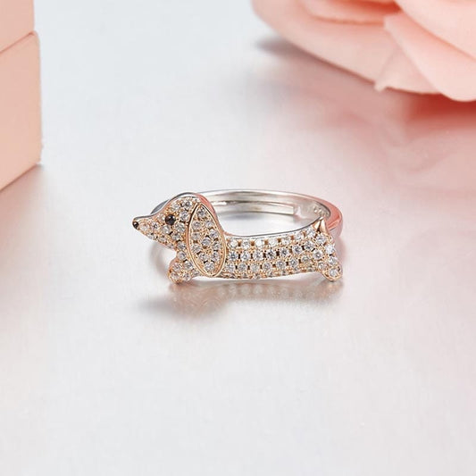 925 Sterling Silver Dachshund Ring The Doxie World