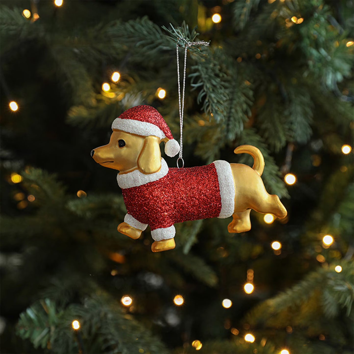 Gold Dachshund Tree Ornament The Doxie World