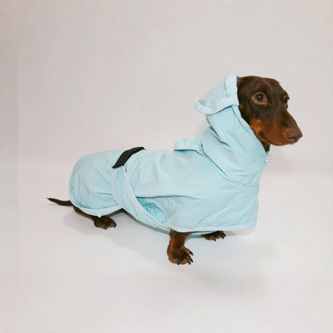 Blue Rain Dachshund Overall Blue / L The Doxie World