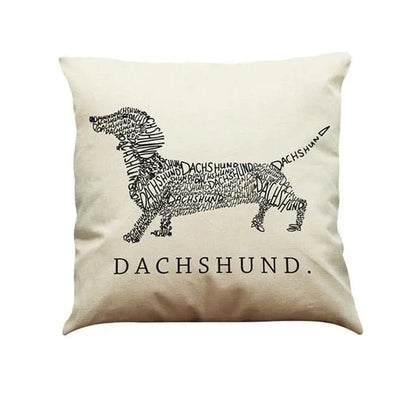 Bonjour Dachshund Pillow Case Dachshund The Doxie World