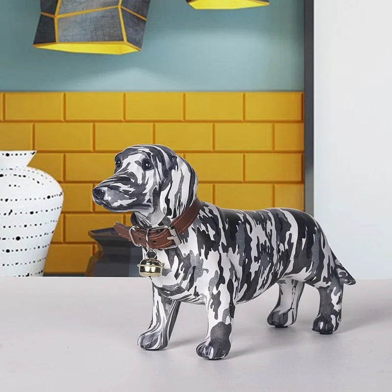 Camouflage Dachshund Figurine The Doxie World