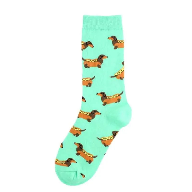 Charming Dachshund Socks Green dachshund The Doxie World