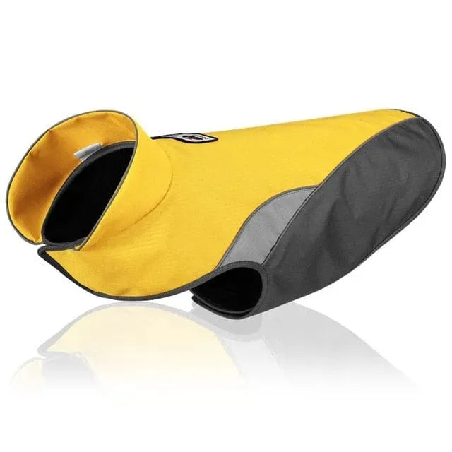 Color Block Reflective Dachshund  Coat Yellow / S The Doxie World