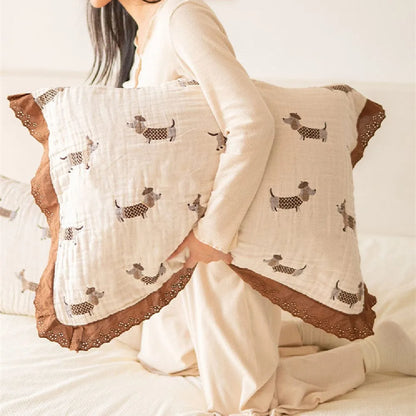 Cotton Dachshund Pillowcases The Doxie World