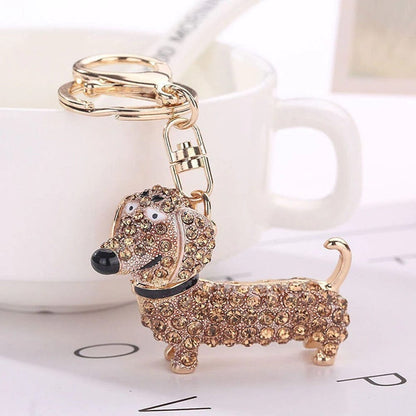 Crystal Dachshund Key Ring The Doxie World