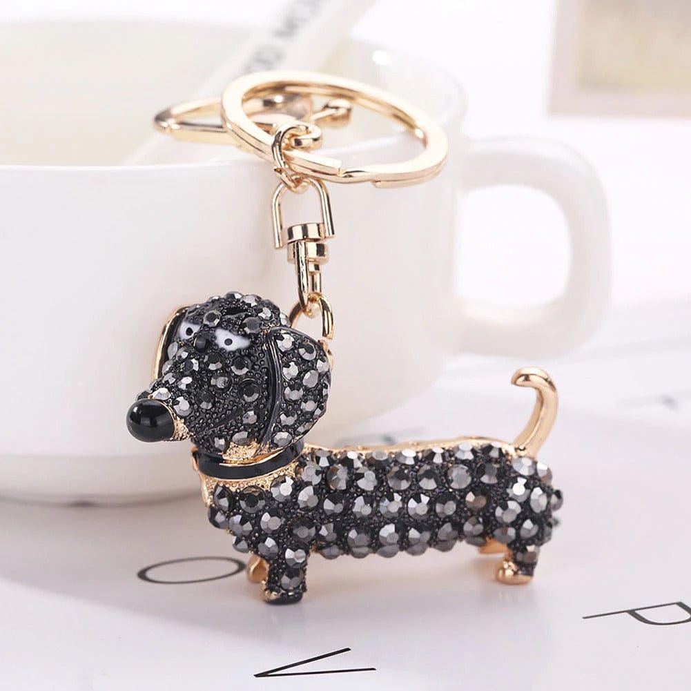 Crystal Dachshund Key Ring The Doxie World