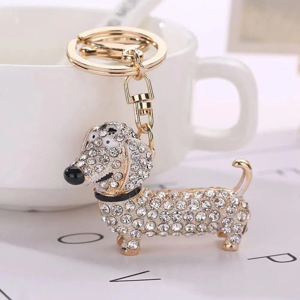 Crystal Dachshund Key Ring The Doxie World