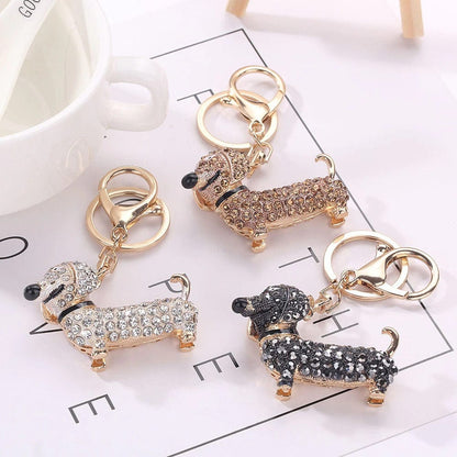 Crystal Dachshund Key Ring The Doxie World