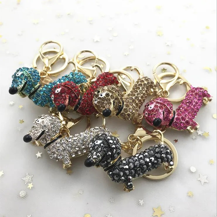 Crystal Dachshund Keychain The Doxie World