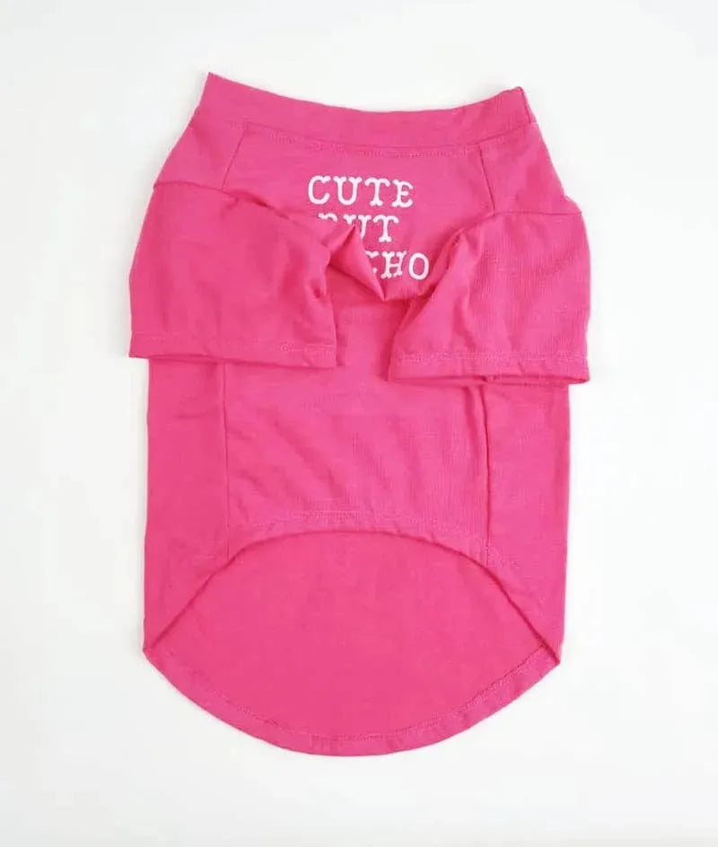 ''Cute But Psycho'' - Graphic Dog T-Shirt The Doxie World