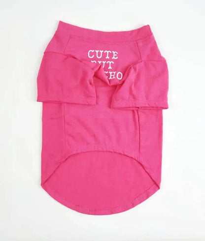 ''Cute But Psycho'' - Graphic Dog T-Shirt The Doxie World