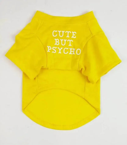 ''Cute But Psycho'' - Graphic Dog T-Shirt The Doxie World