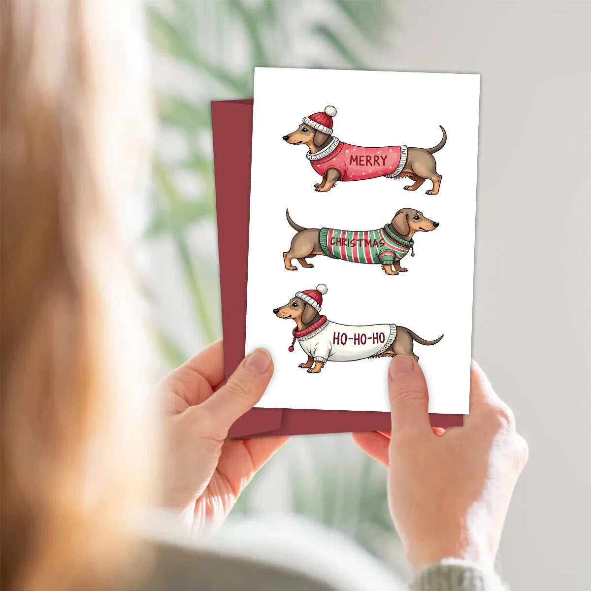 Dachshund Christmas Cards 6-Piece Set The Doxie World