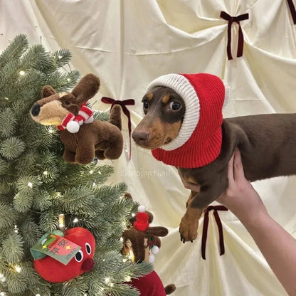 Dachshund Christmas Sweater and Hat Hat / Hat S The Doxie World