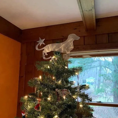 Metal Christmas Tree Dachshund Star Home Decoration Dachshund Star Decoration The Doxie World