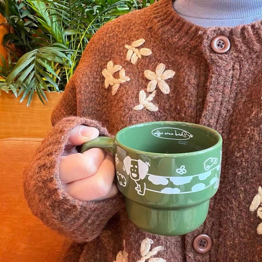 Dachshund Coffee Mugs Green / Mug and Coaster The Doxie World