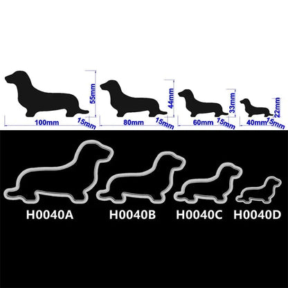 Dachshund Cookie Cutter Set 4-pc set The Doxie World